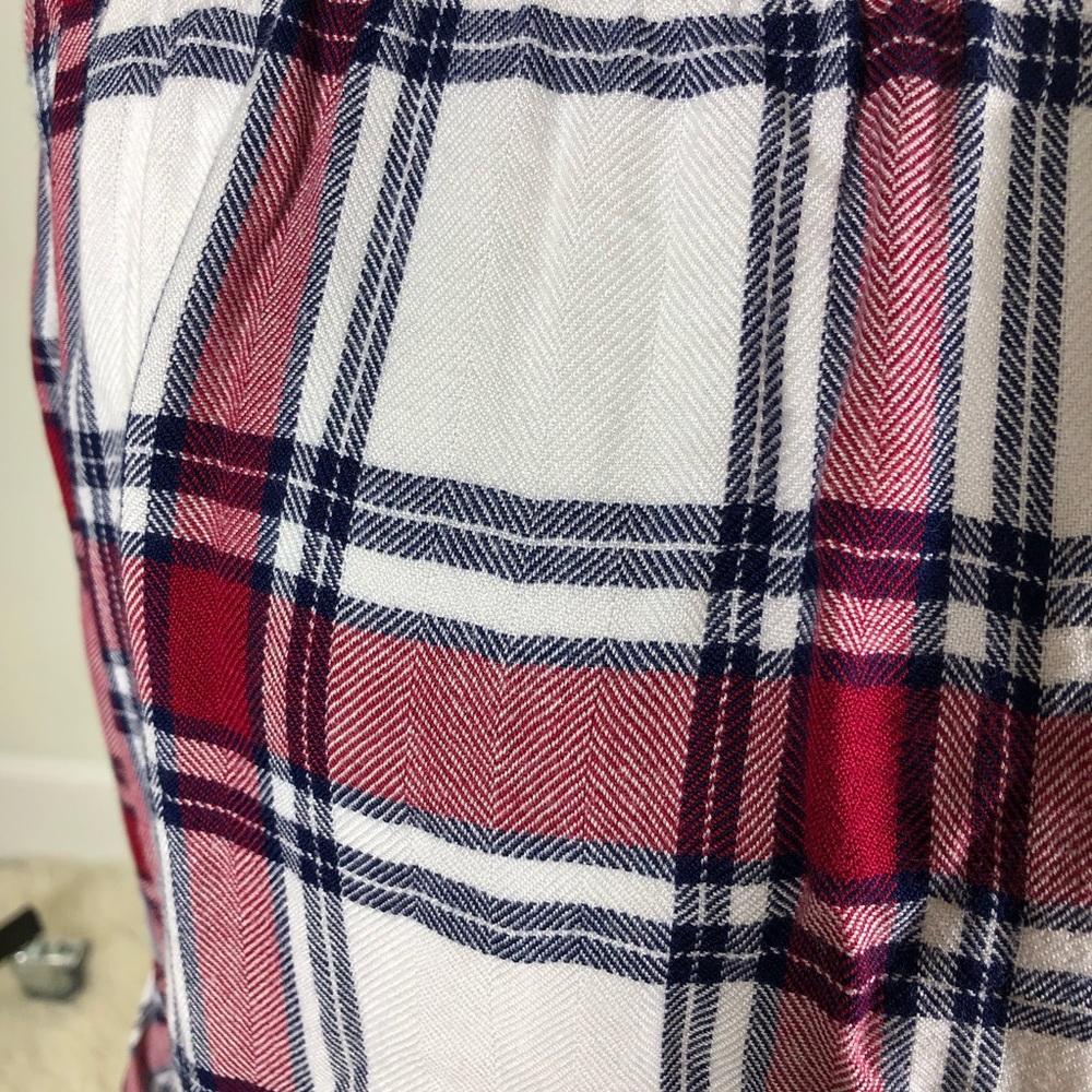 New Plaid Top with Ruffles - Picture 4 of 5